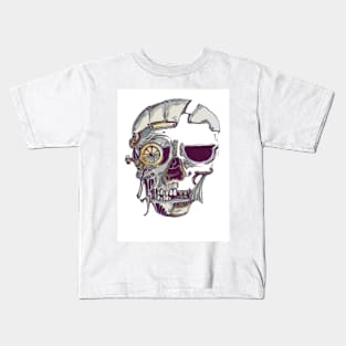 Steam punk skull Kids T-Shirt